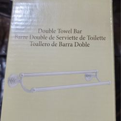 Greenwich Double Towel Bar Satin Nickel 