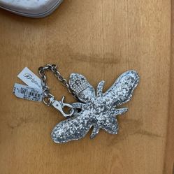 Brighton Collector Maybe Dragonfly Bow? Purse Charm Keychain
