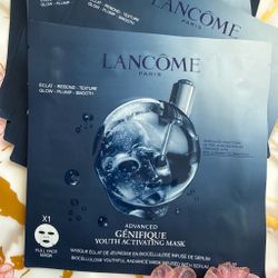 Lancome Advanced Génifique Youth Activating Face Sheet Masks Brand New 10 pcs