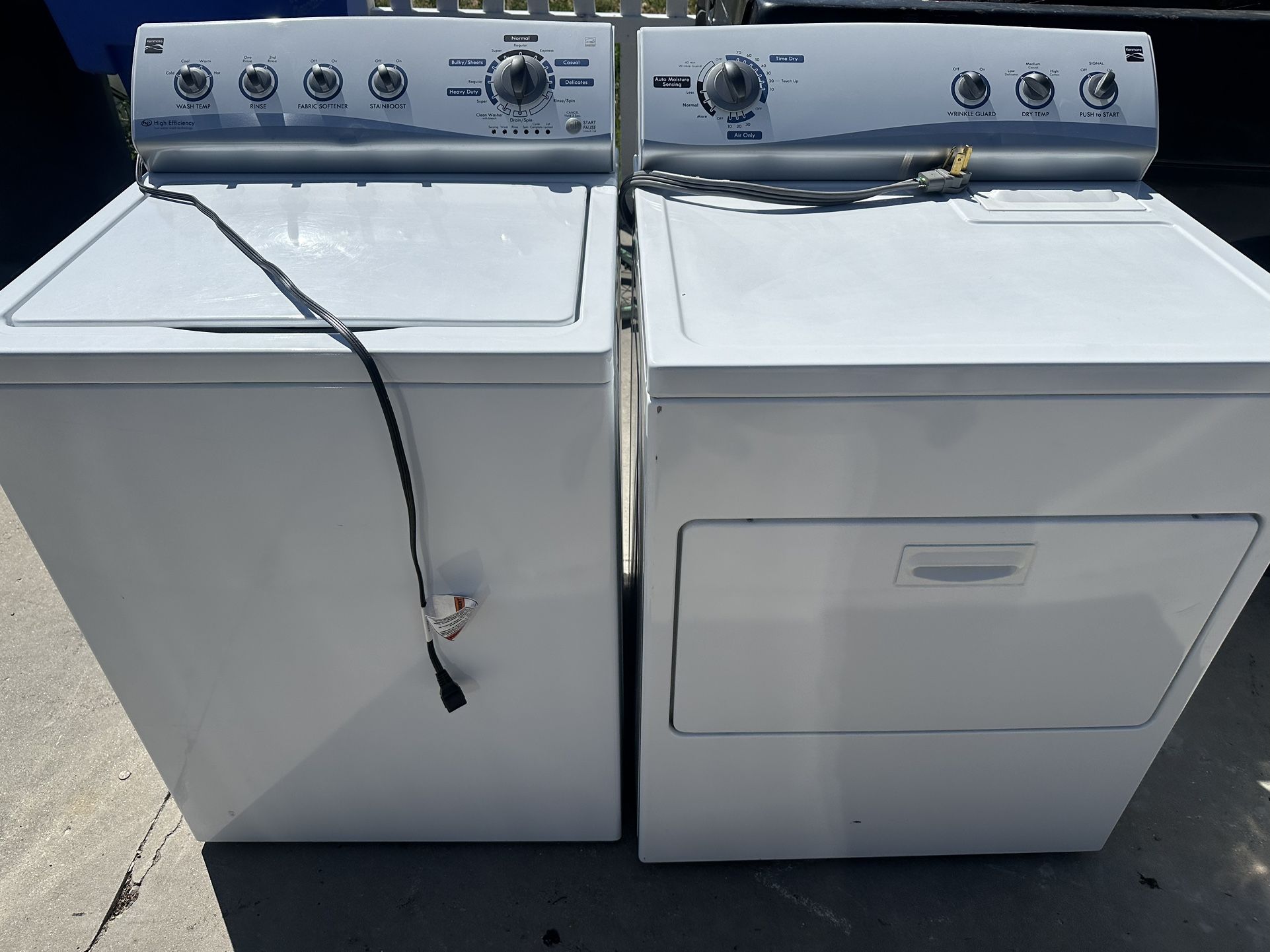 Kenmore Wash And Dryer