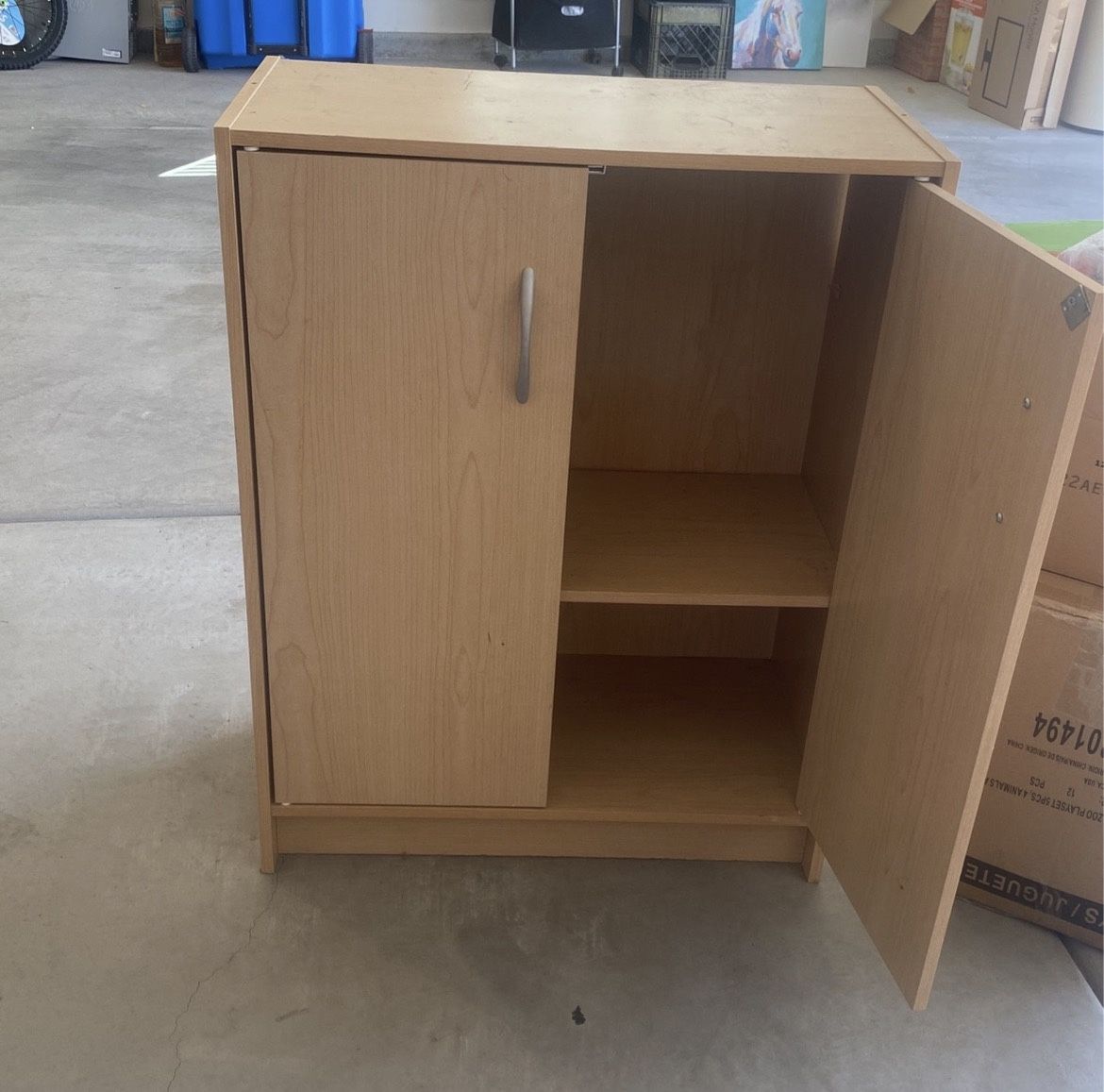2 Shelf Wooden Cabinet 
