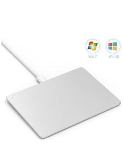 USB Touchpad Trackpad, Jelly Comb Ultra Slim Portable Aluminum USB Wired Touchpad with Multi-Touch Navigation for Windows 7/10 PC Laptop Notebook Des