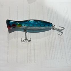 40g (1.4 Oz) Saltwater Popper Fishing Lure Blue