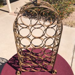 Steel Painted Wine Rack 