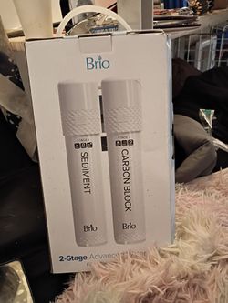 Brand new in box unopened Brio 2 stage water filter carbon and sediment