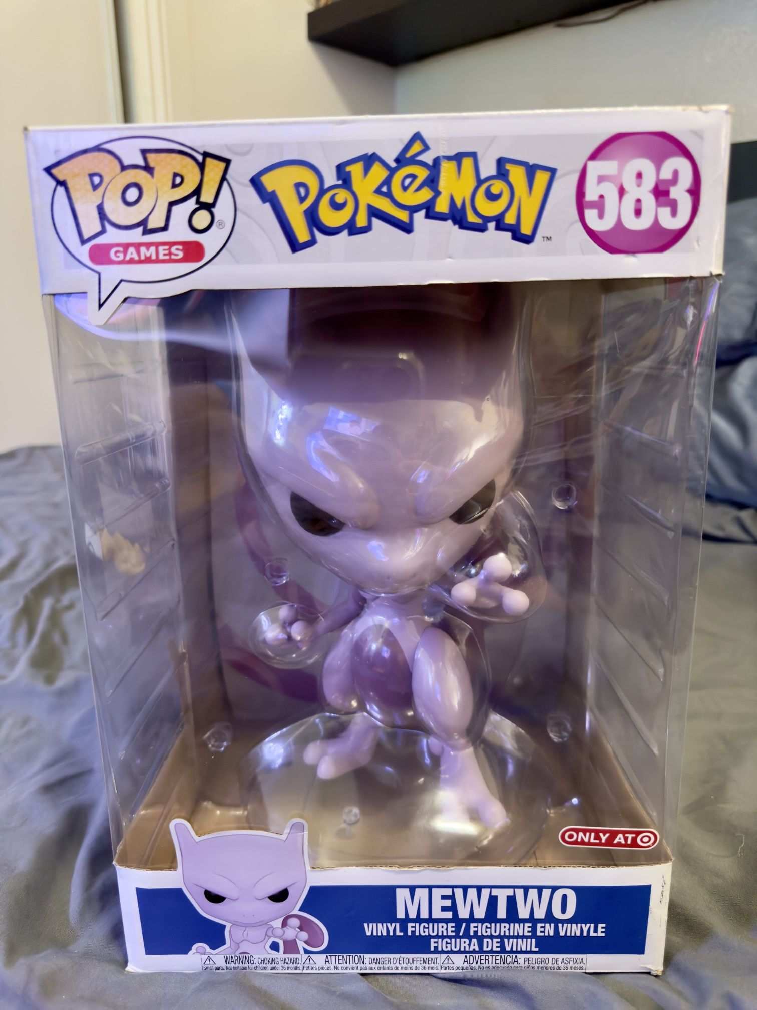 NEW Pokemon Jumbo 10 Inch Mewtwo Funko Pop Limited Time Item Target Only