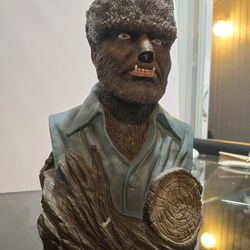 Wolfman Polystone 12" Coin Bank