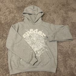 Grey OG Web Sp5der hoodie