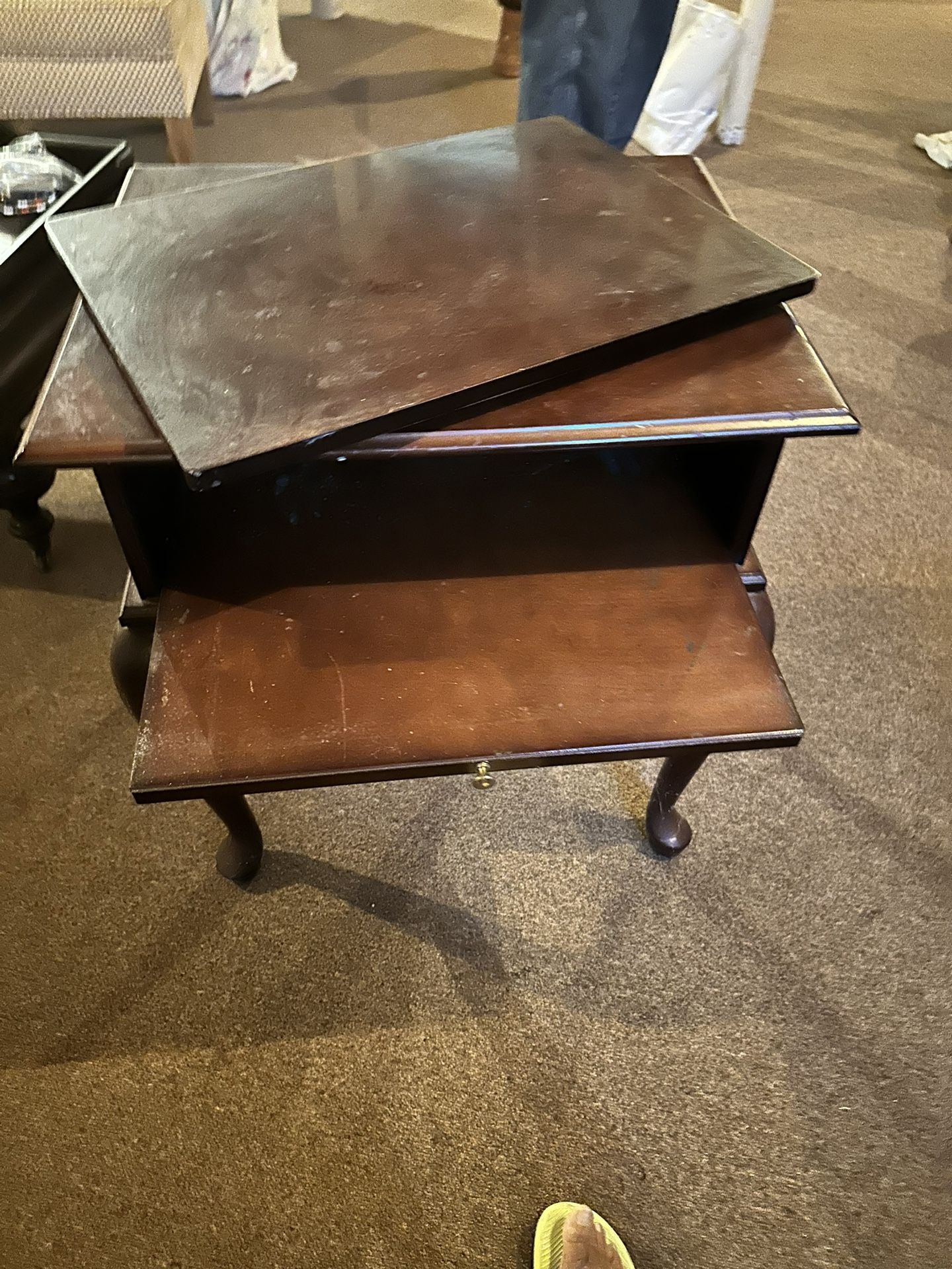 Nice Antique Table With Swivel Top