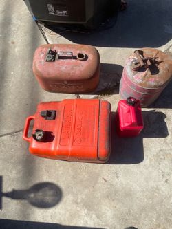 Lot of 4 Vintage Gas Cans