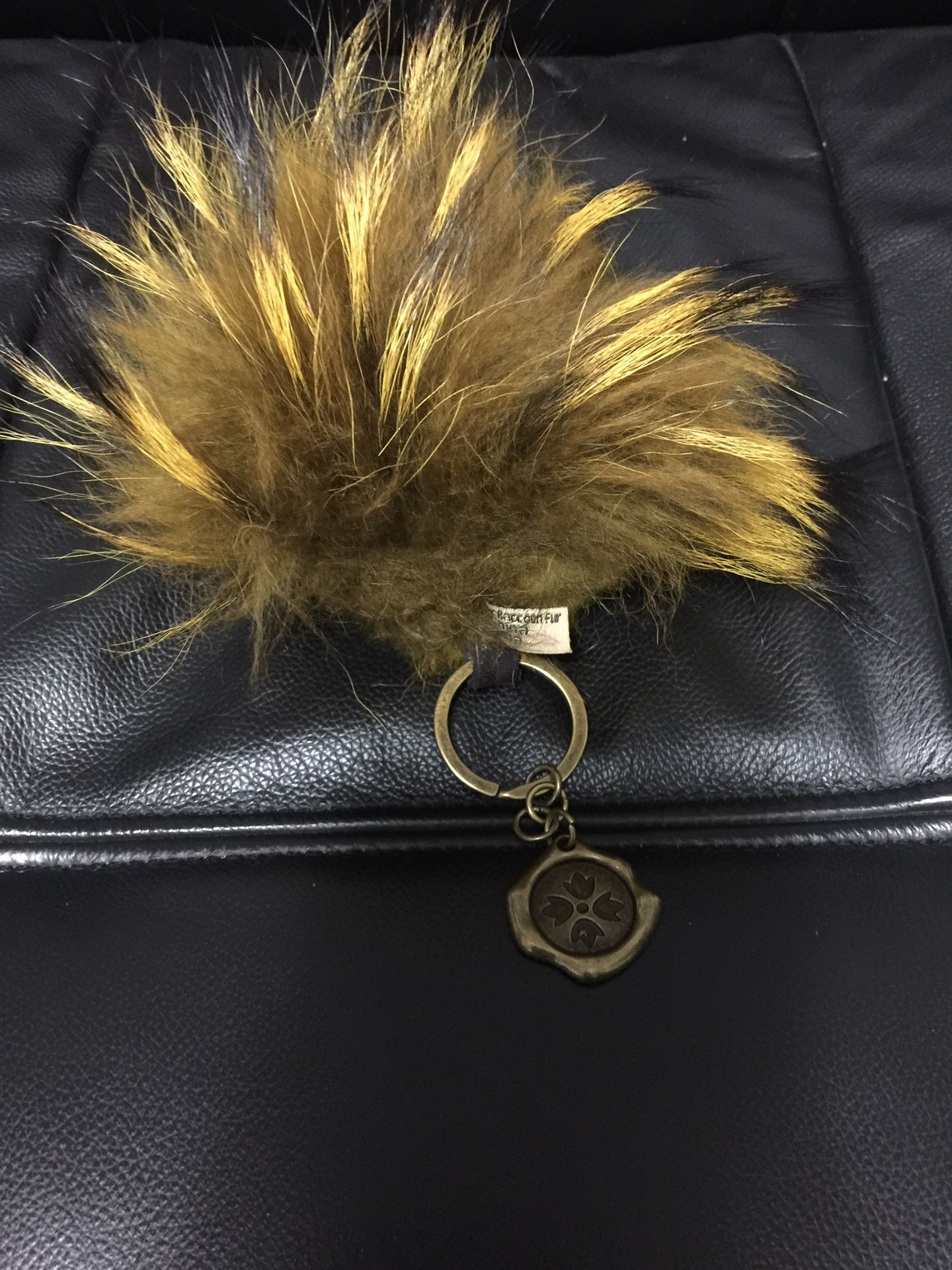 Patricia Nash real fur keychain