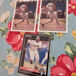 Kenny Lofton Cleveland Indians Baseball Cards Lot 