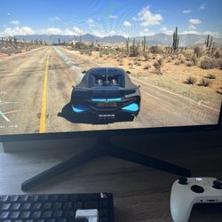 27 inch gaming monitor with keyboard and xbox controller 