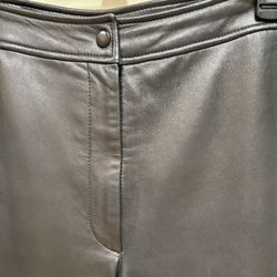 Misses Black Leather Pants Sz 6