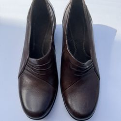 Clarks Leather Slip On 
