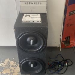 DUAL 12 INCH SUBWOOFERS AUDIO 12 INCH 