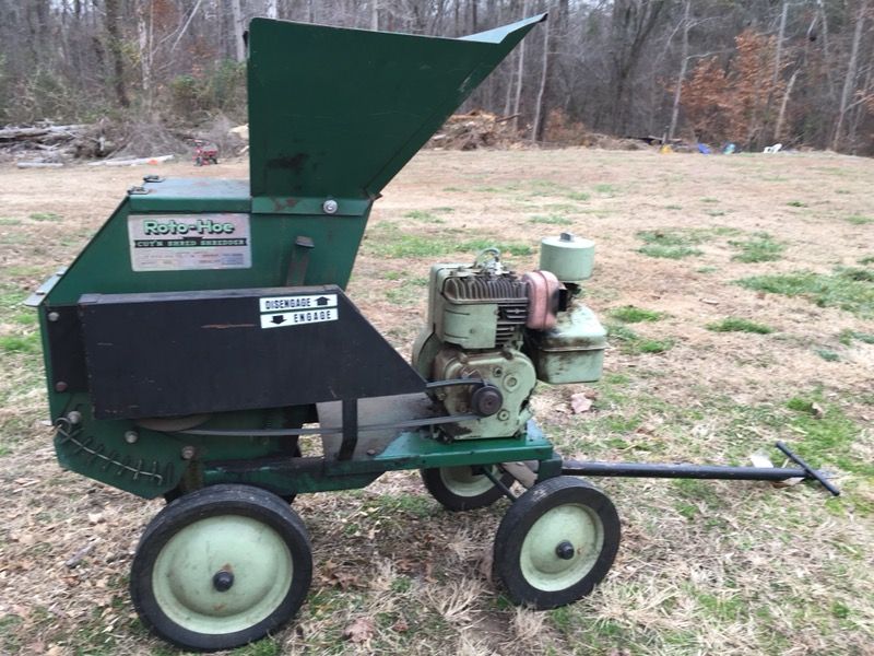 Roto hoe chipper shredder