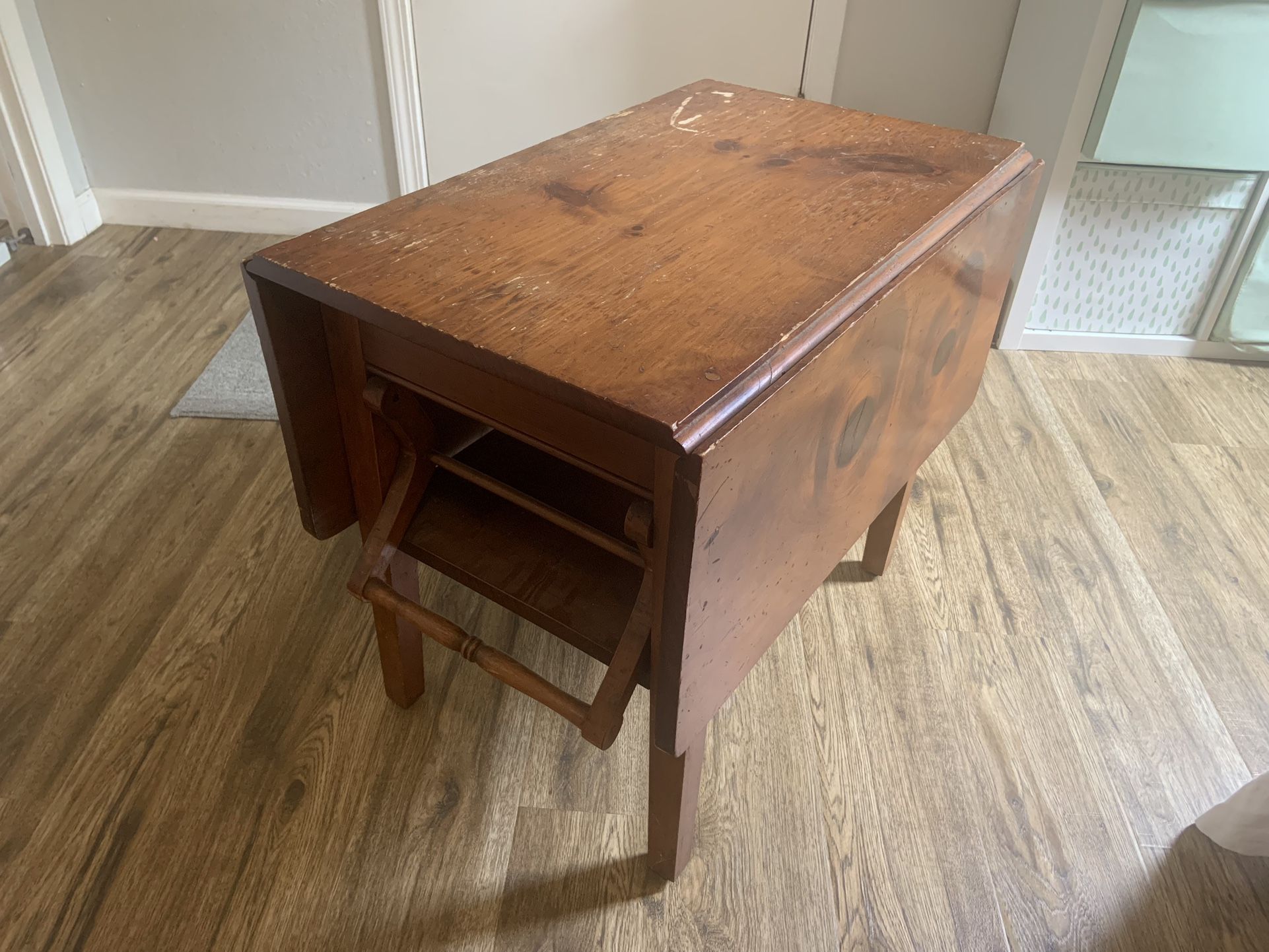 Antique Extendable Side Table