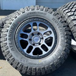 17” new wheels and tires GMC Sierra Chevrolet Silverado Toyota Tundra 33” MT tires 6x5.5