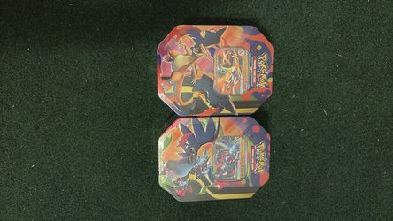 Pokemon TCG Lot Of 2 Mega Charizard X & Y Tin New Sealed In Hand