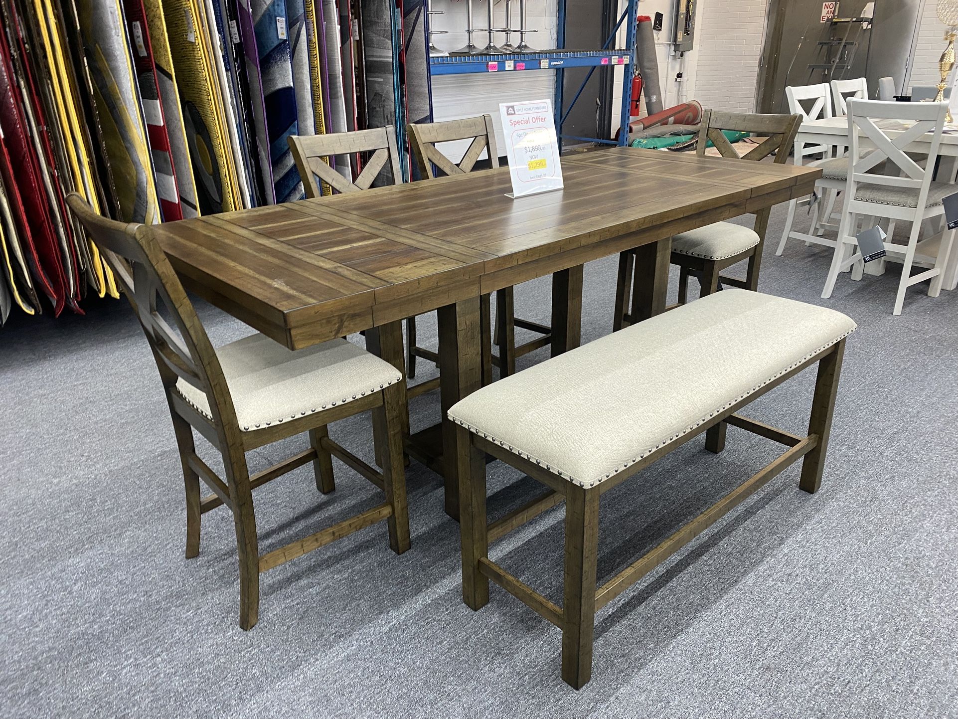 6pc Dinning Table Set $1,299