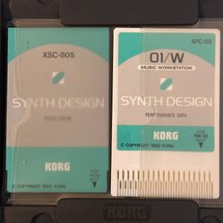 KORG 01/W  Synth Design Set Cards