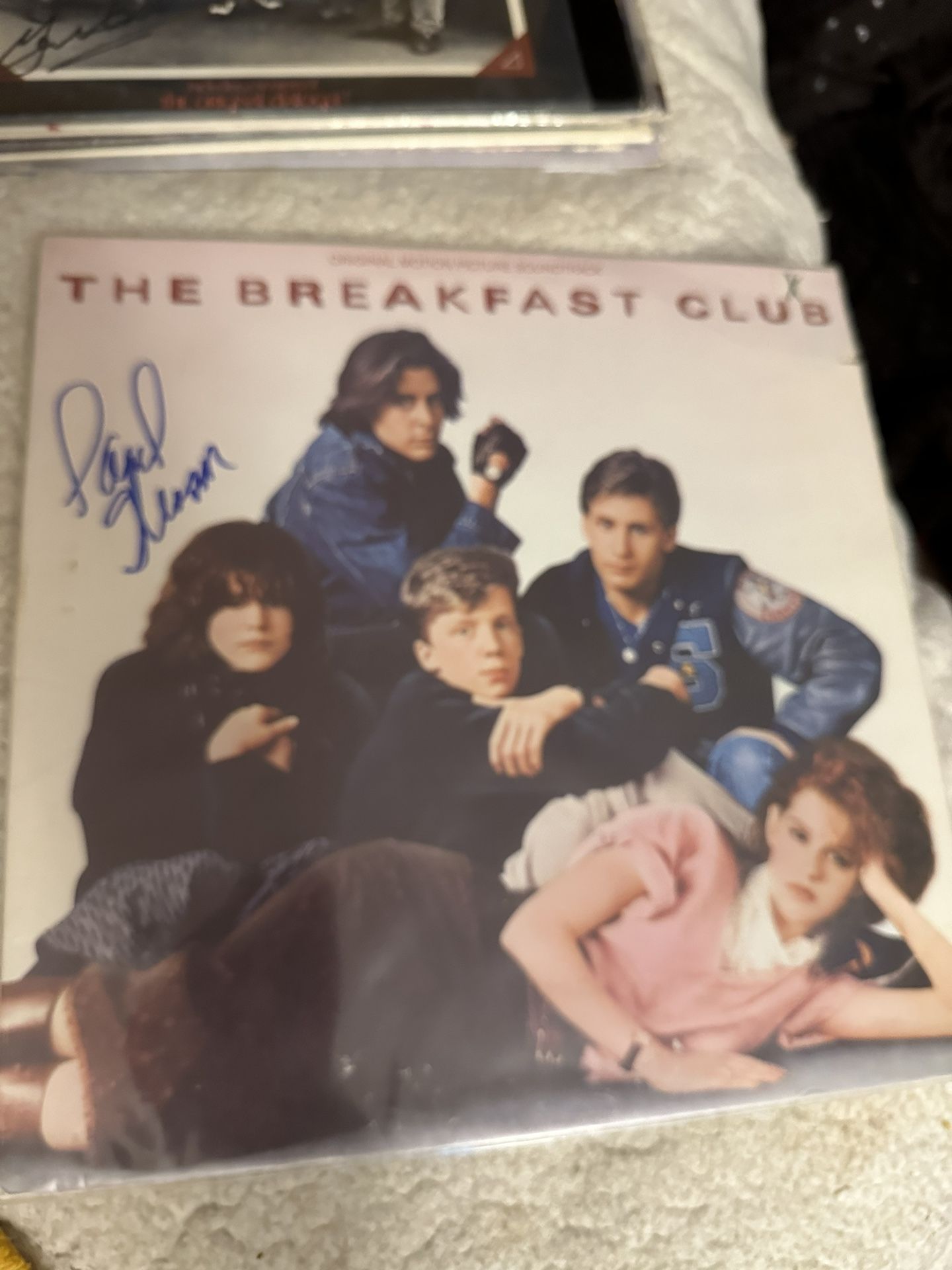 The Breakfast Club No Lp Cover Only Signed By Paul Gleason