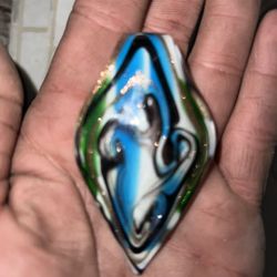 Glass Teardrop Style Pendant 
