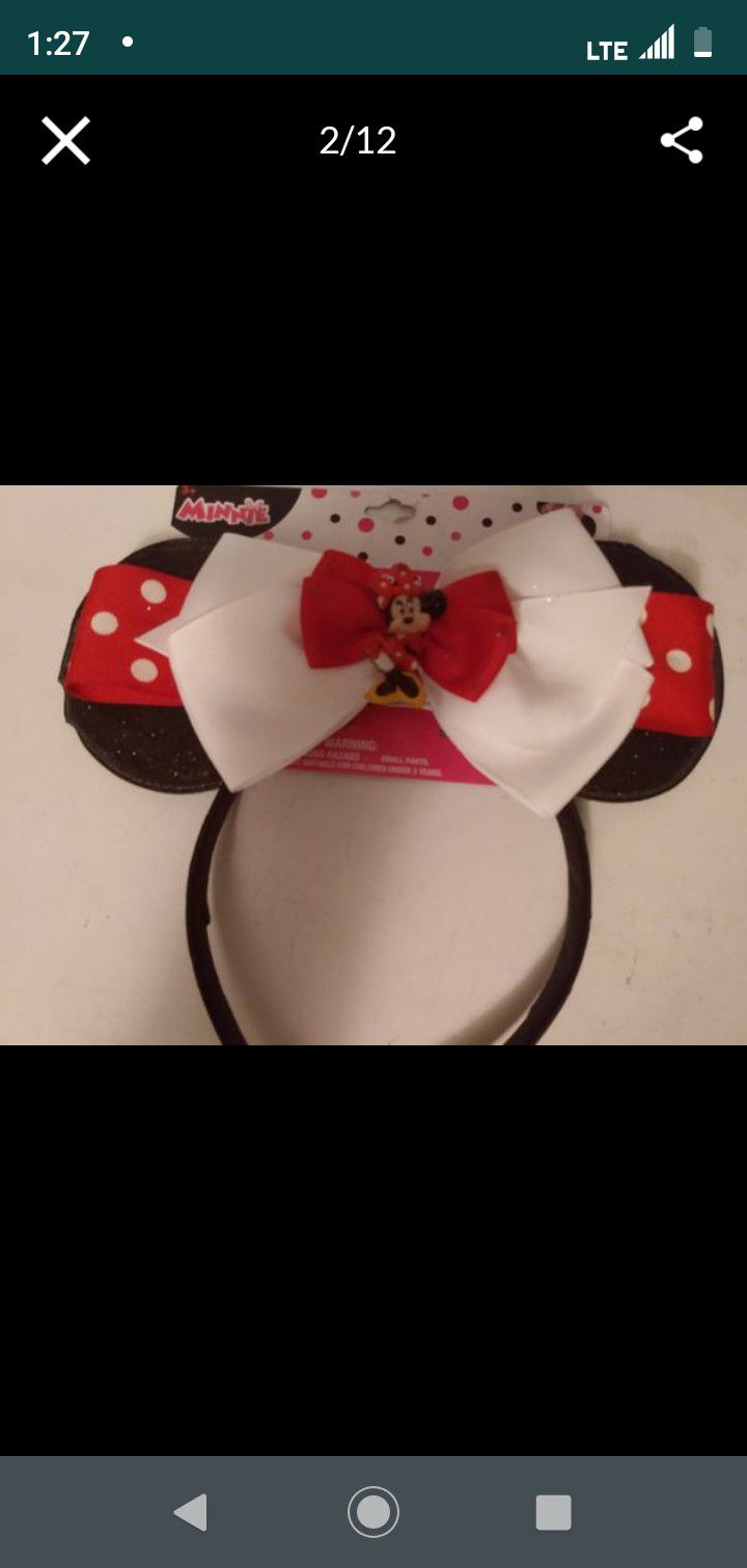 Disney Mickey & Minnie Mouse Ears-$5 each