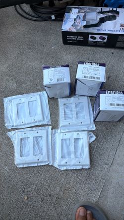 Enerlites White Duplex Decorator Wall Plates – Lot of 4