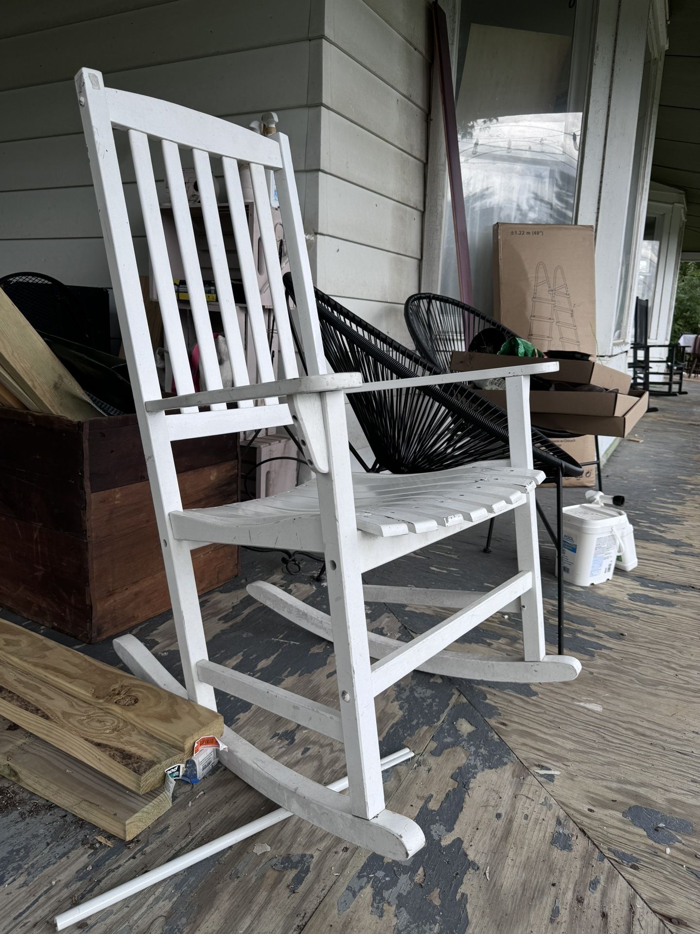 White Rocking Chair $25