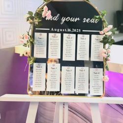 Seating Chart Mirror