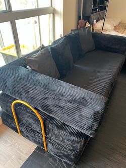 Convertible futon sofa bed, couch for living room
