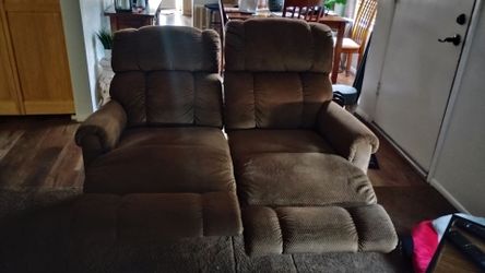 Recliner couch and loveseat