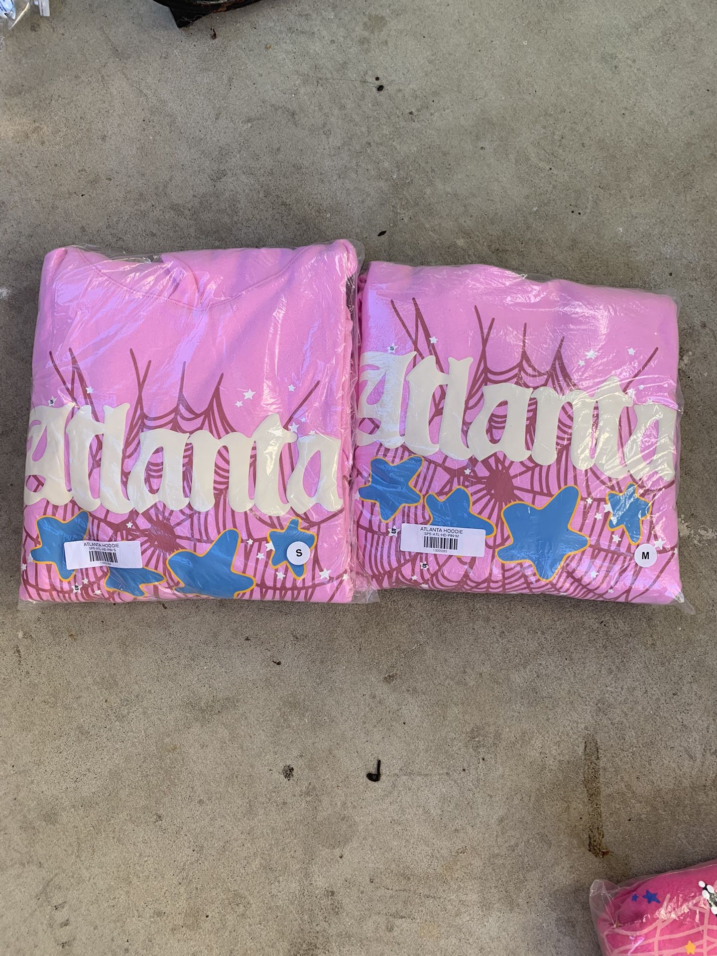 Atlanta pink Sp5der hoodie