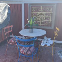 Patio Metal Chairs With Bistro Table