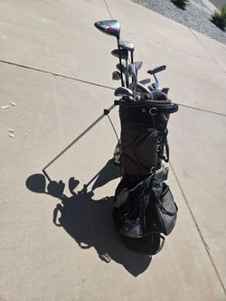Michelob Ultra Golf Bag with Ping Irons and other clubs