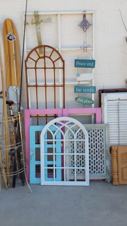 Window Frames & Small Doors for Decorating - $10 to $20 Each