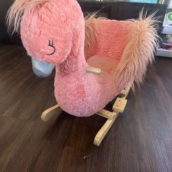 FREE Soft Landing Joyrides Pink Flamingo Rocker Rocking Toy