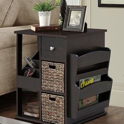 Revolving Storage Side Table