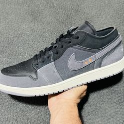 Jordan 1 Low 'Craft Inside Out Black' 2022 (Sz 13M)