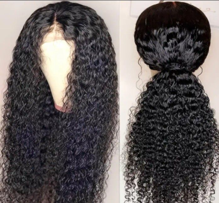 Synthetic Hair Weaves (W) Half Parts Down The Ctr.
