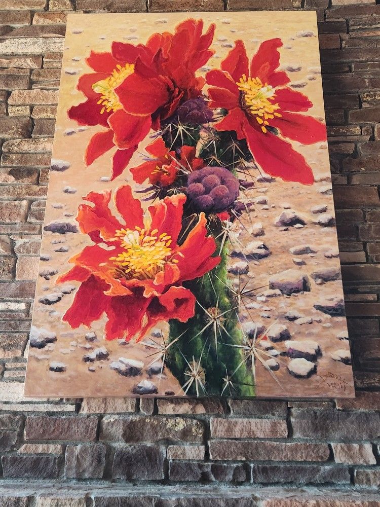 Desert Flower Landscape Painting
