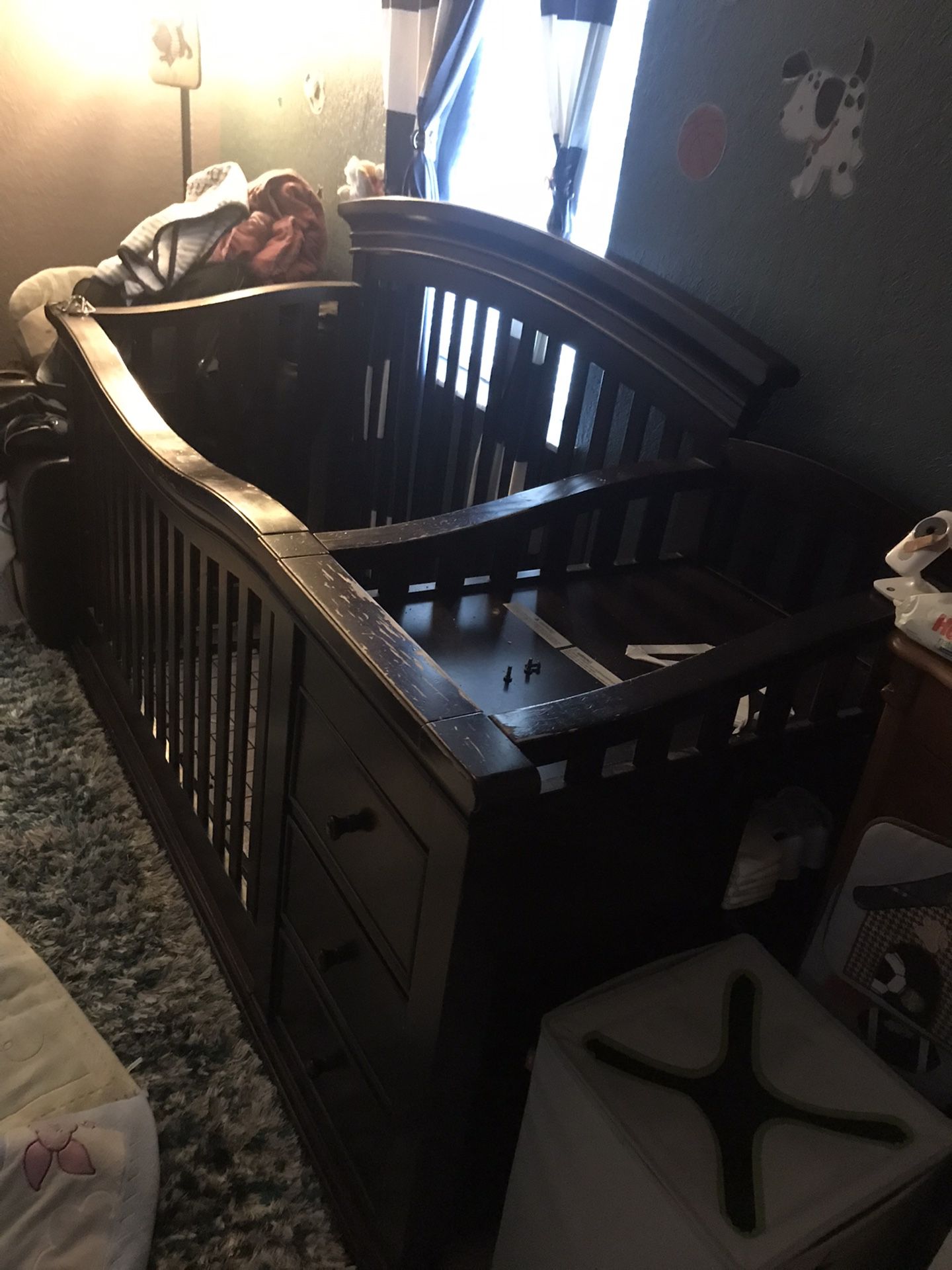 Baby Crib With Changer