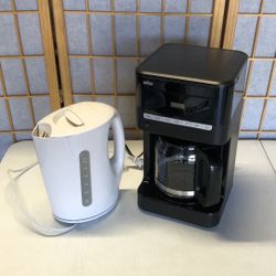 Braun 12 Cup Coffee Maker & Electric Kettle Set