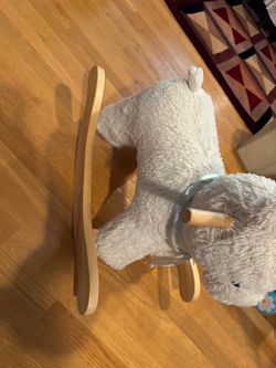 Pottery Barn Kids Plush Bear Rocking Toy