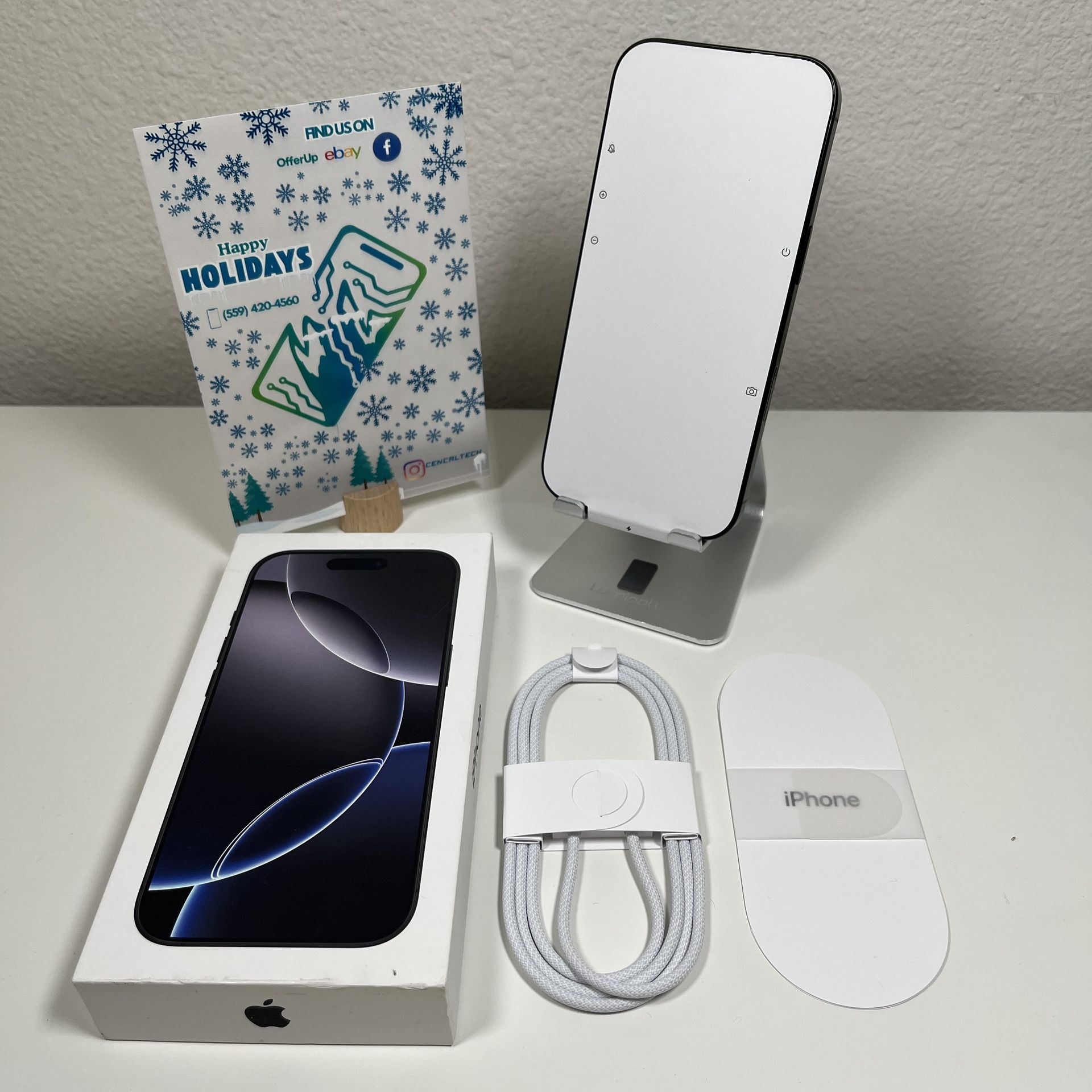 New iPhone 16 Pro 256gb Verizon and Xfinity Carrier 100% 🔋 Health. Open-Box