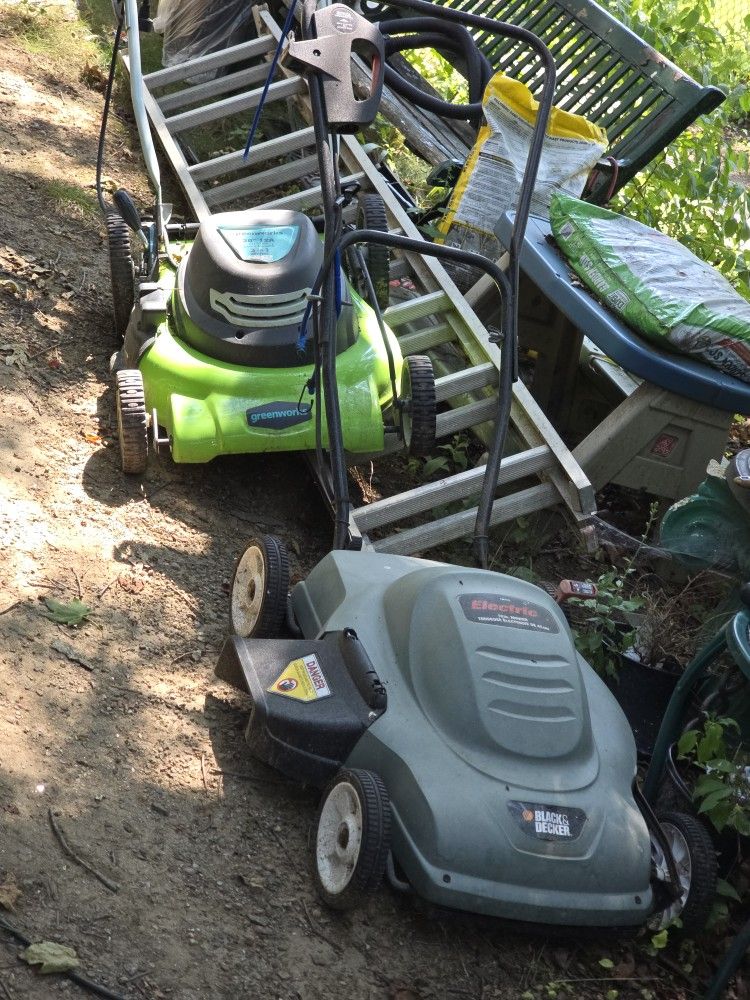 Two/2 Electric Law Mowers Great Conditions