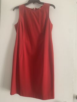 Red Dress With Overcoat 