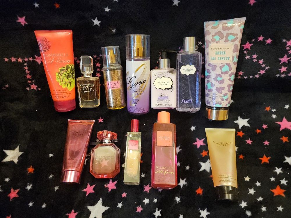 Assortment Of Name Brand Perfumes And Lotions 